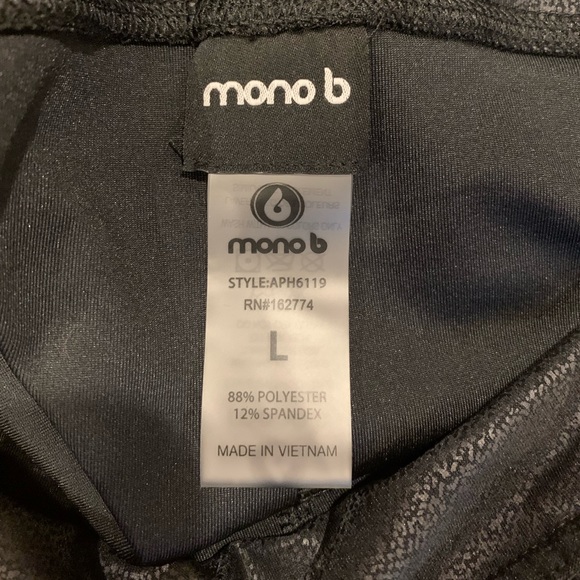 NWT Mano B Black Leggings ( Size L) - Picture 5 of 9